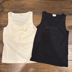 2 Kate Spade bow shirts. Never worn